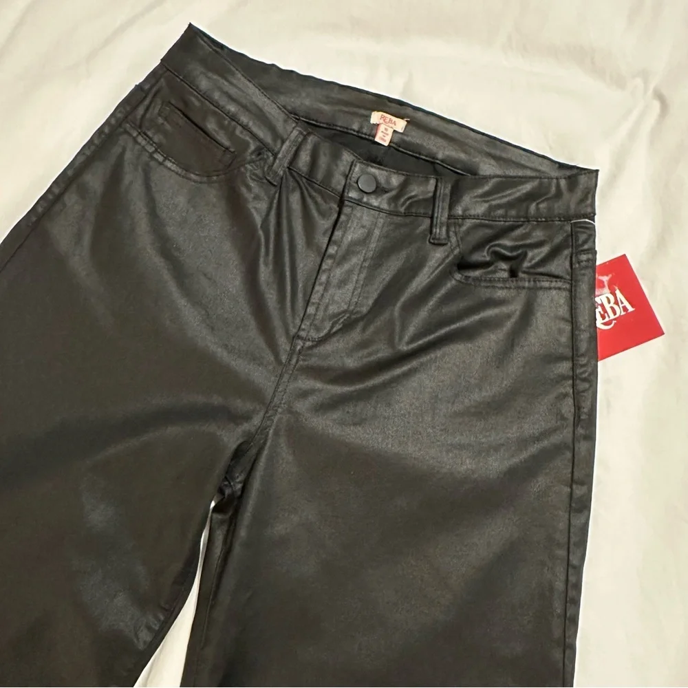 Reba Coated Stretch Denim Jeans High Rise - Picture 3 of 9